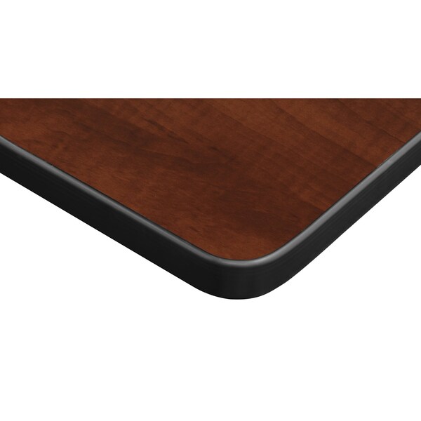 Kahlo 60 X 24 In. Training Seminar Table- Cherry Top, Chrome Tapered Legs